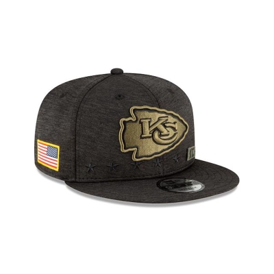 Sapca New Era Kansas City Chiefs NFL Salute To Service 9FIFTY Snapback - Negrii